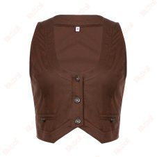formal brown vest